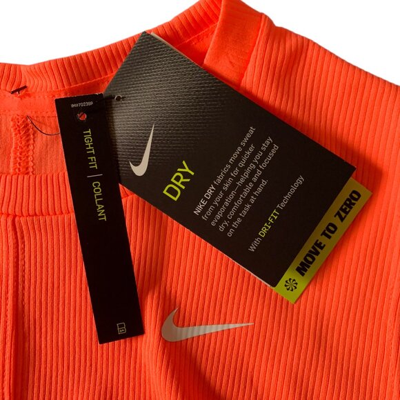 Nike Women’s Dri Fit Training Twist Crop Top Tank Athletic Ribbed Shirt- L- NWT - Picture 7 of 11